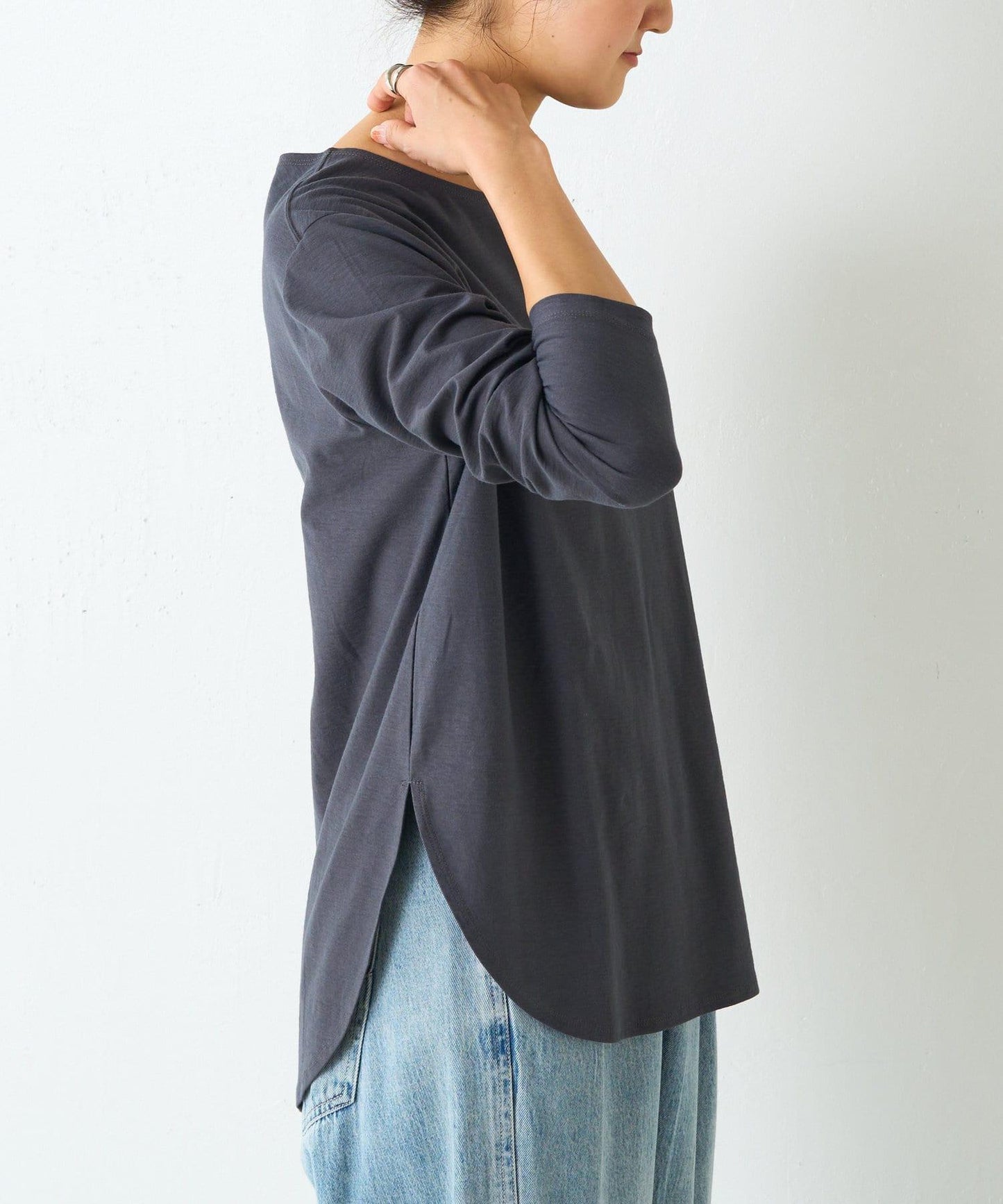 條紋純棉長袖T-shirt