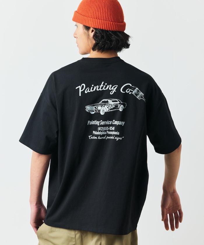 大尺寸後背印花圓領T恤 / Painting Co.