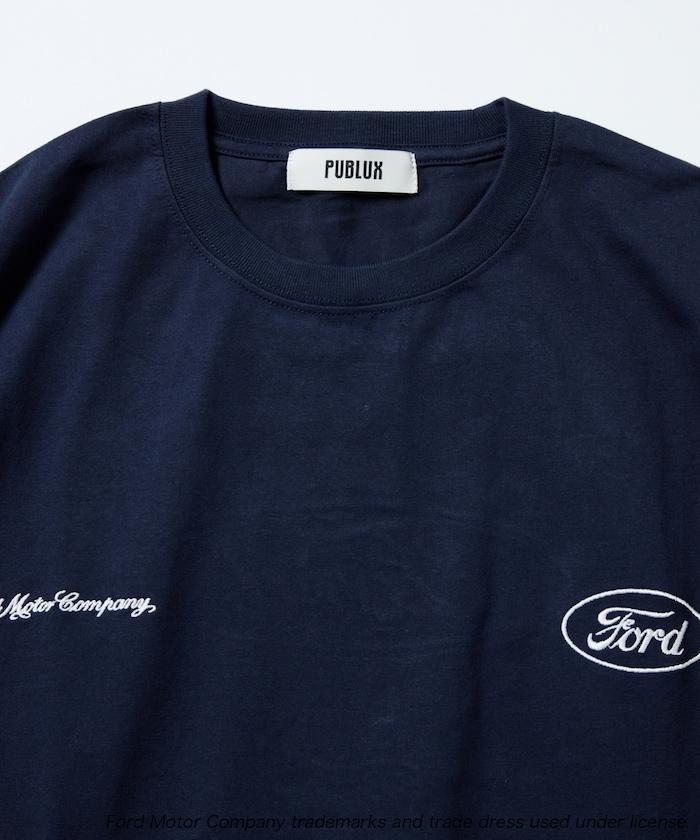 聯名 Ford 後背標誌刺繡印花T恤
