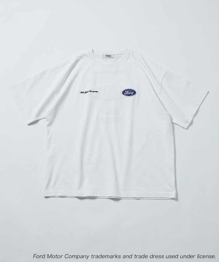 聯名 Ford 後背標誌刺繡印花T恤
