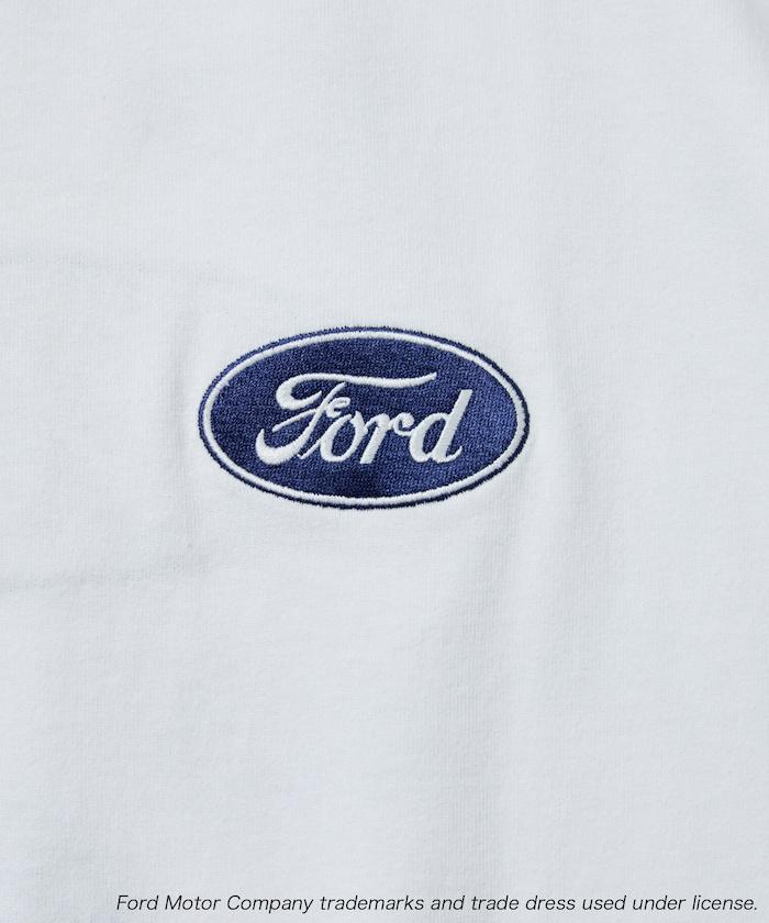 聯名 Ford 後背標誌刺繡印花T恤