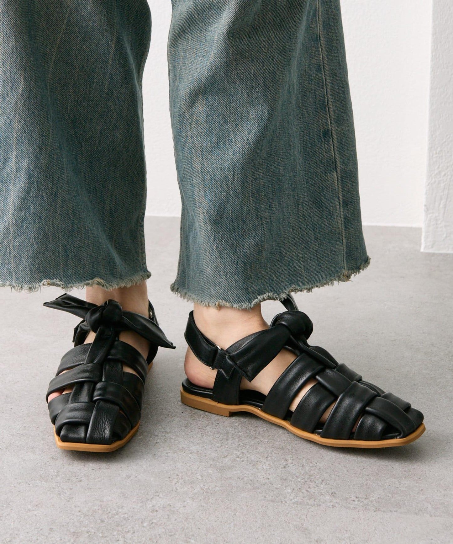 "S・M・L尺碼展開" 蝴蝶結涼鞋【SUM1 STYLE(斯密風格)】