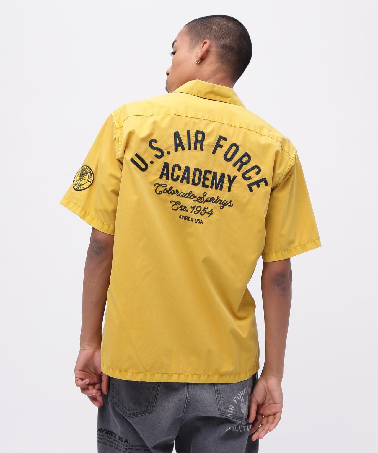 褪色工裝襯衫 "USAFA" / 褪色 短袖工裝襯衫 / AVIREX / 阿維雷克斯