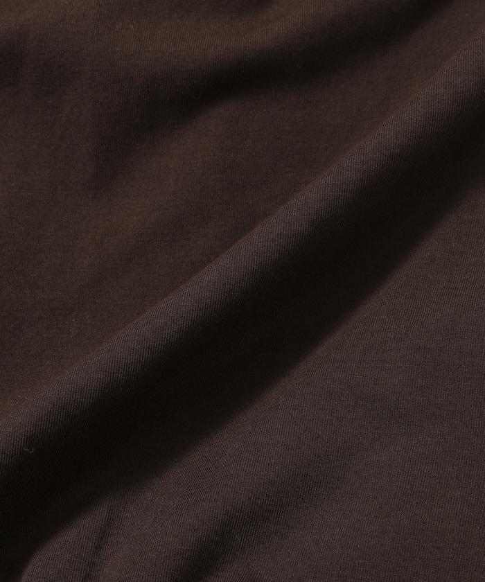 有機棉束褶垂墜上衣 / 法式短袖T恤 / 袖帶