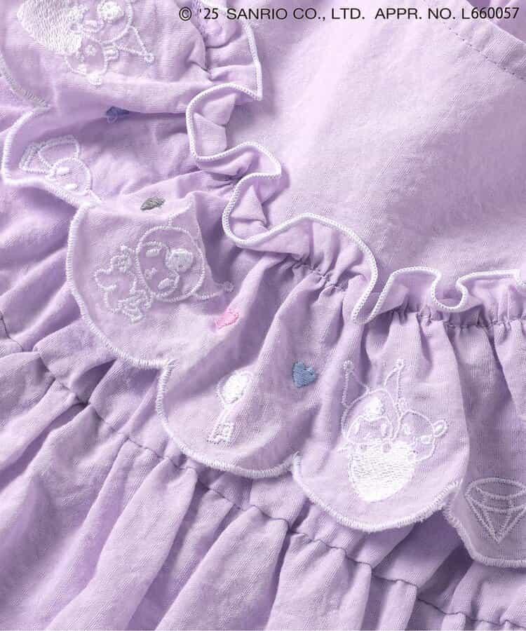 【連衣裙】【《三麗歐》】扇貝刺繡連衣裙