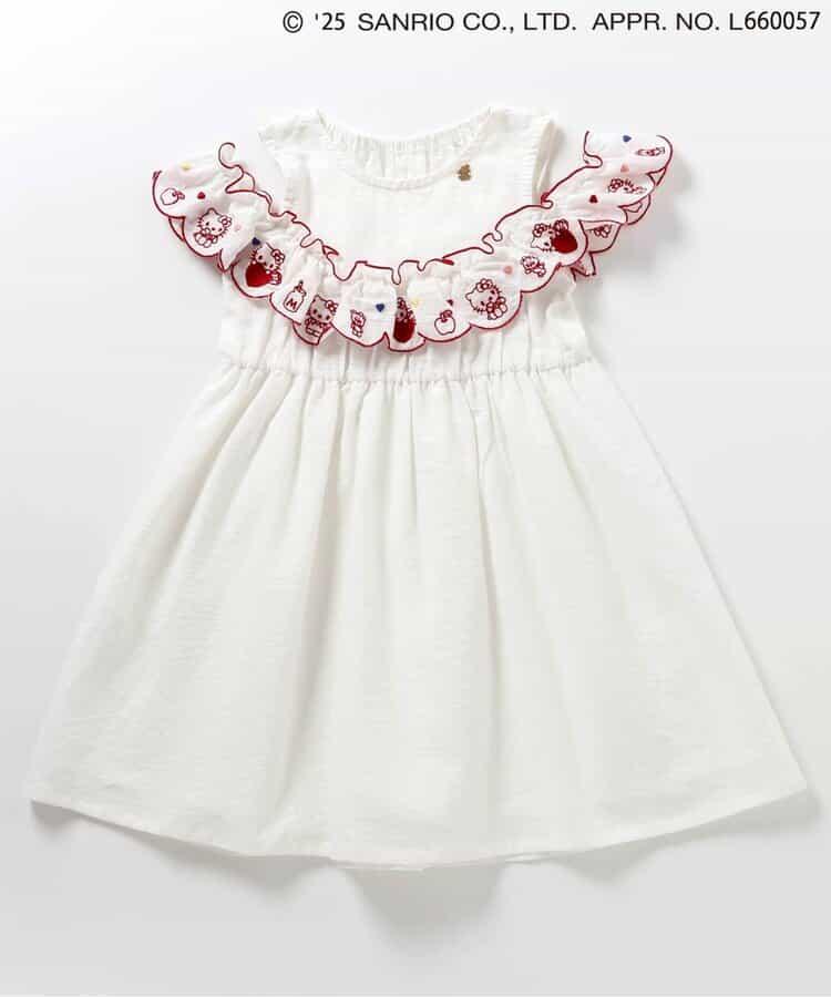【連衣裙】【《三麗歐》】扇貝刺繡連衣裙