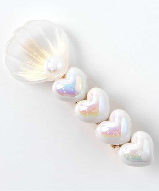 羊羔毛珍珠髮夾