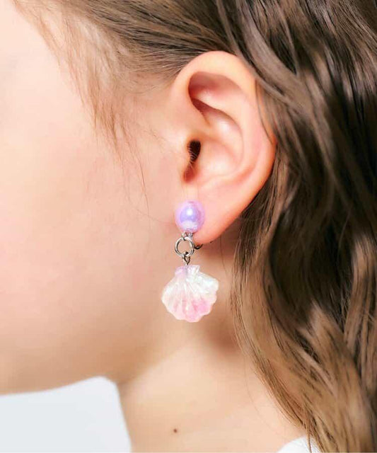 閃閃發光貝殼耳環