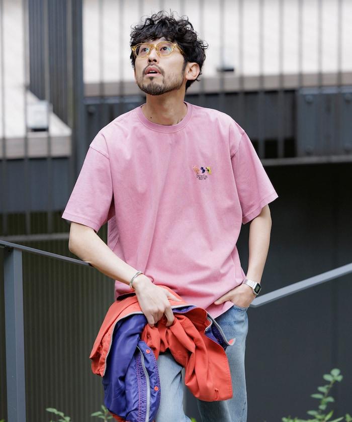 聯名 粉末加工 刺繡標誌 短袖T恤