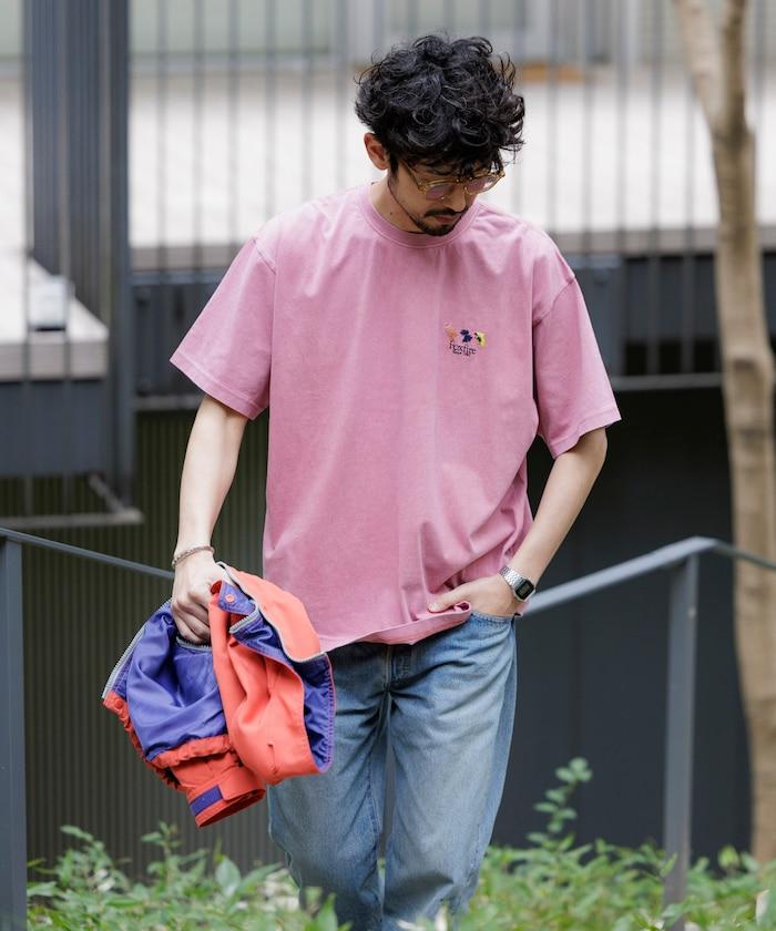 聯名 粉末加工 刺繡標誌 短袖T恤