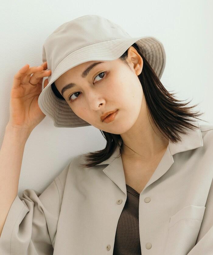 速乾材料 可摺疊 桶帽 亞麻風 居家護理