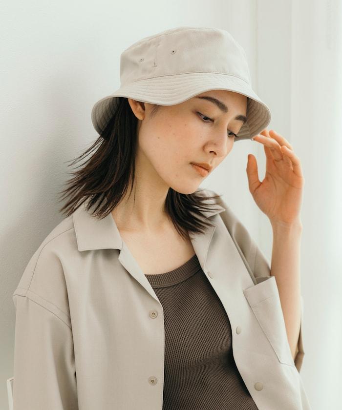 速乾材料 可摺疊 桶帽 亞麻風 居家護理
