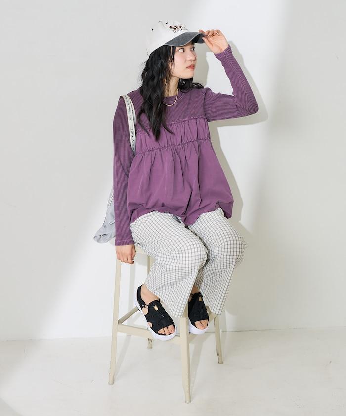 軍裝風連帽領顏料T-shirt