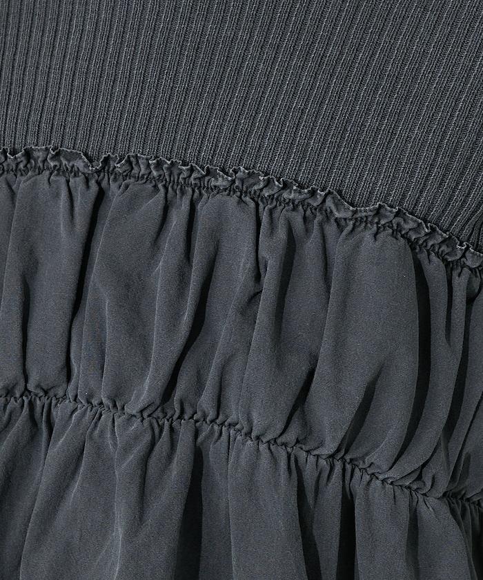 軍裝風連帽領顏料T-shirt