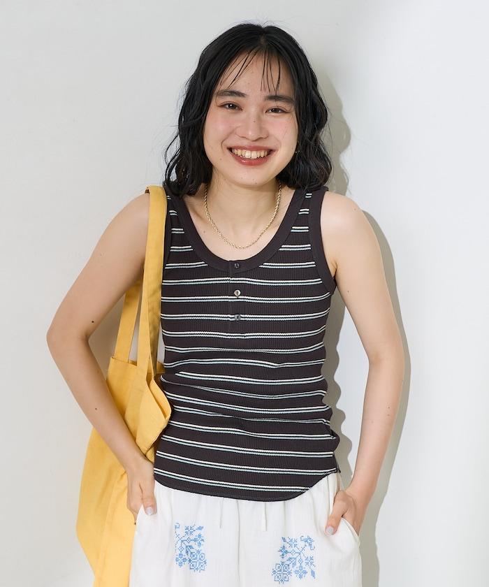 華夫格紋雙面穿背心