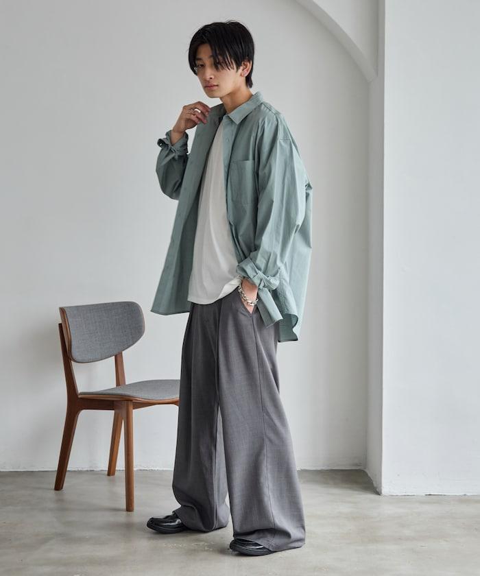 西裝寬鬆褲