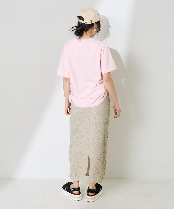 女孩子照片海灘拱形logo T恤