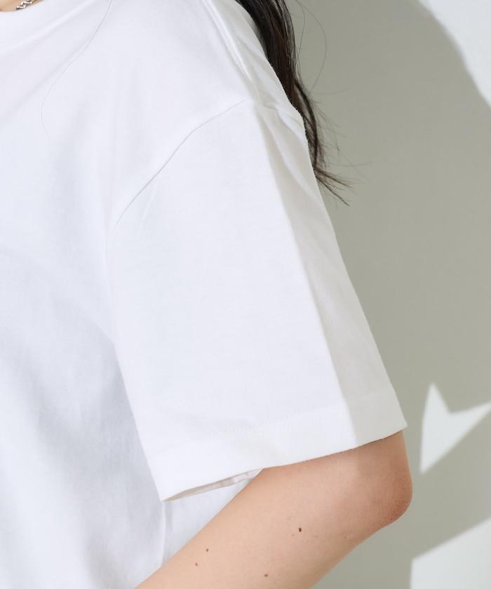 女孩子海灘照片印花T恤