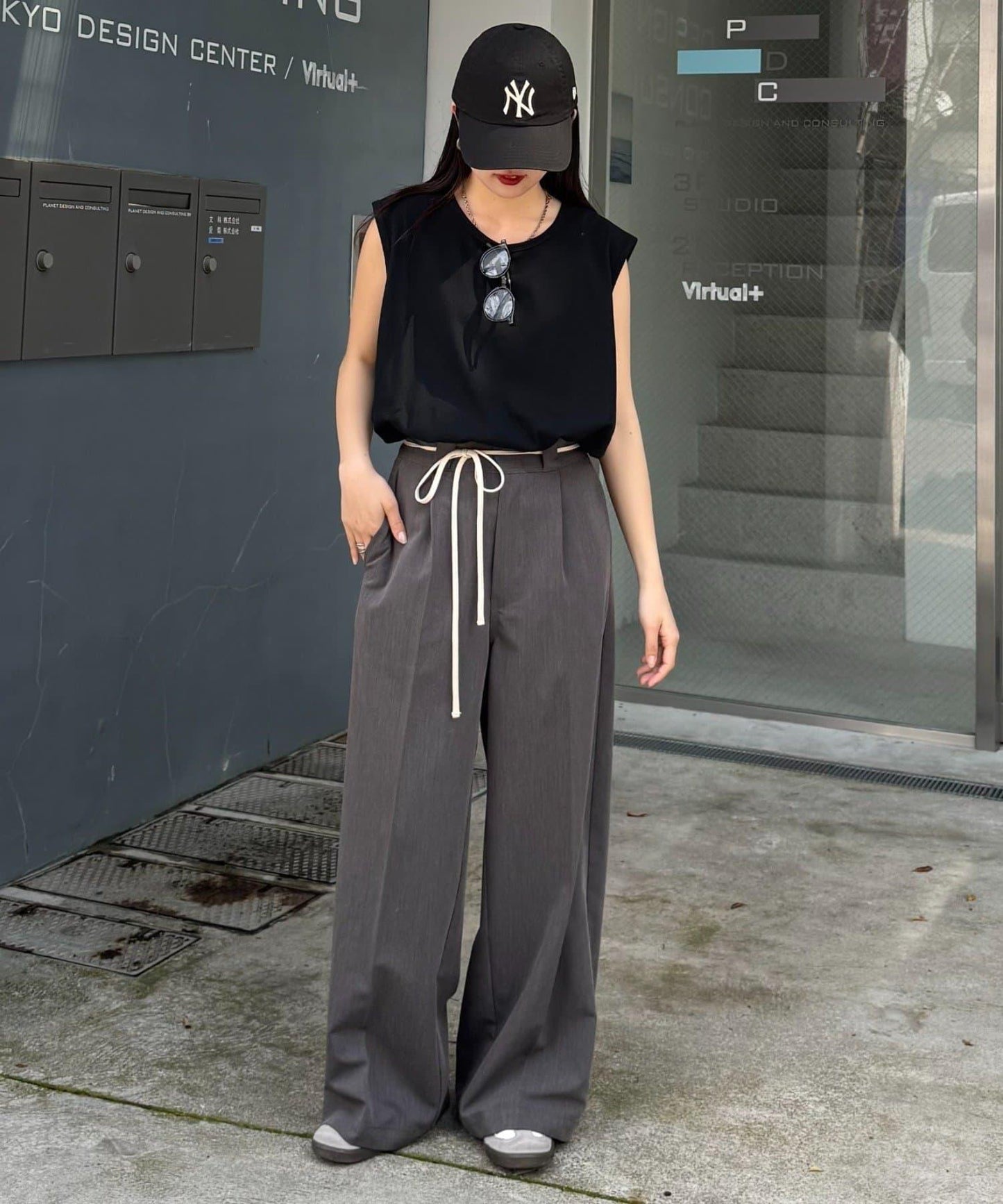 【男女通用】接觸冷感條紋無袖背心