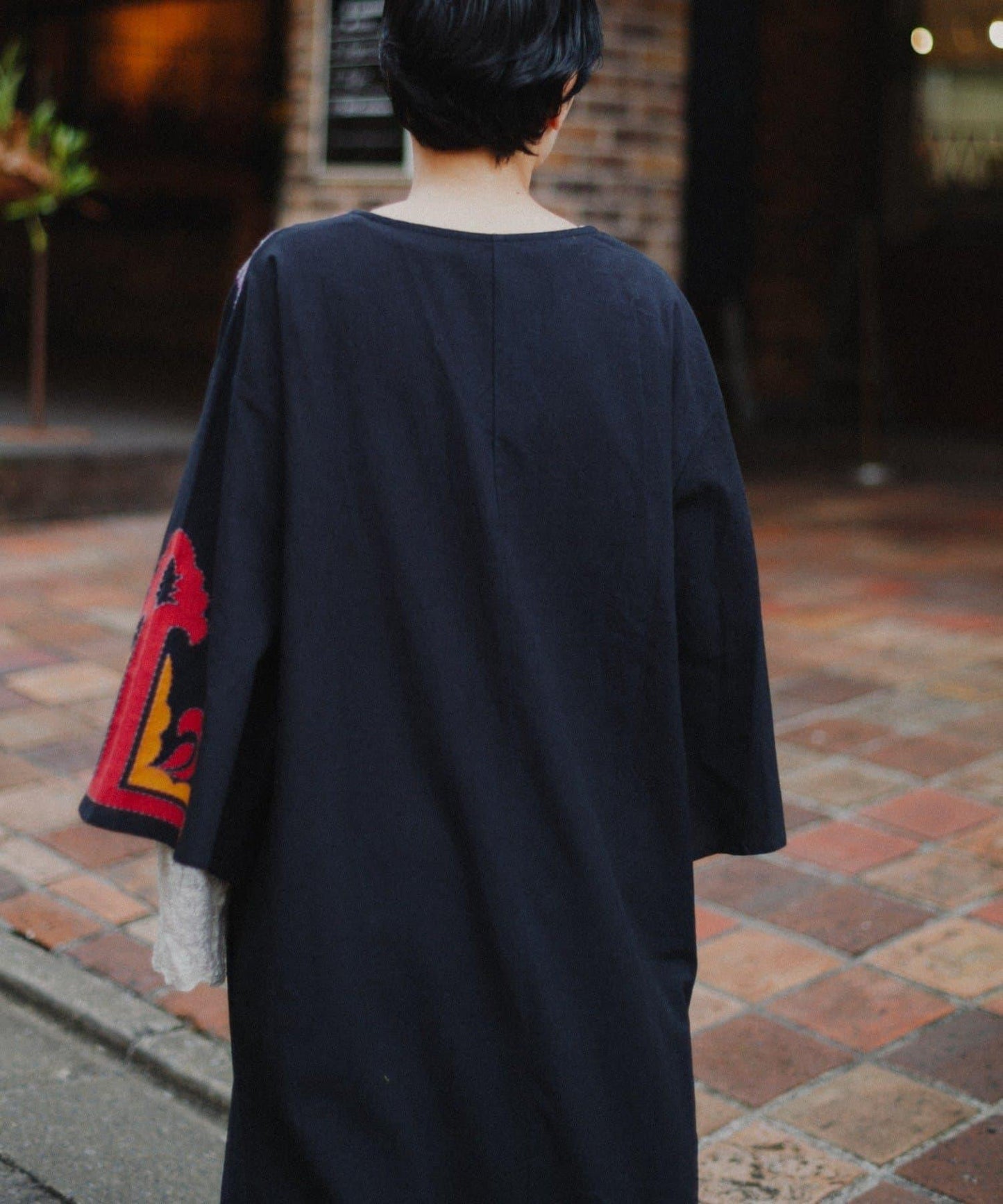 【aguni】刺繡I型連衣裙