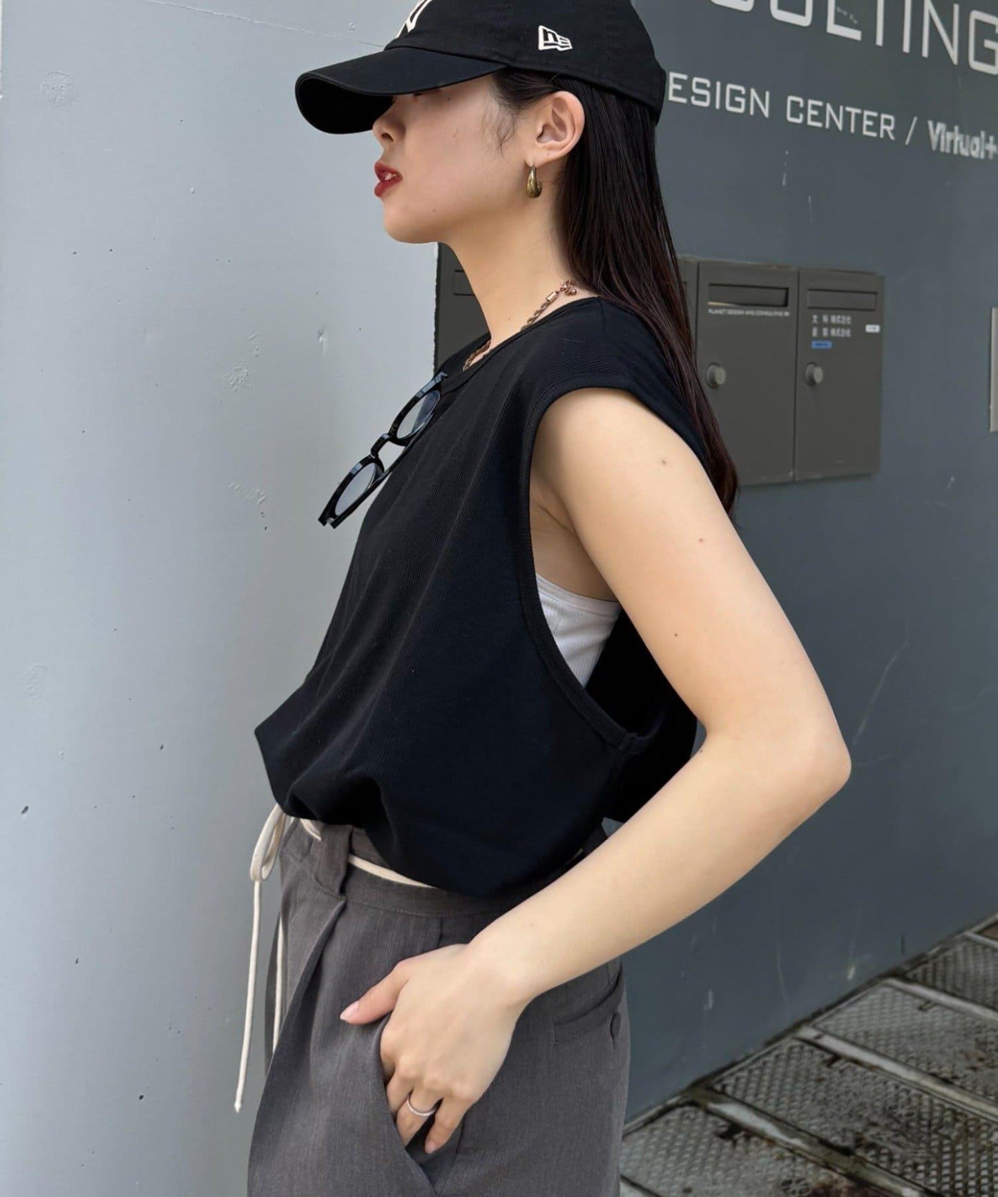 【男女通用】接觸冷感條紋無袖背心