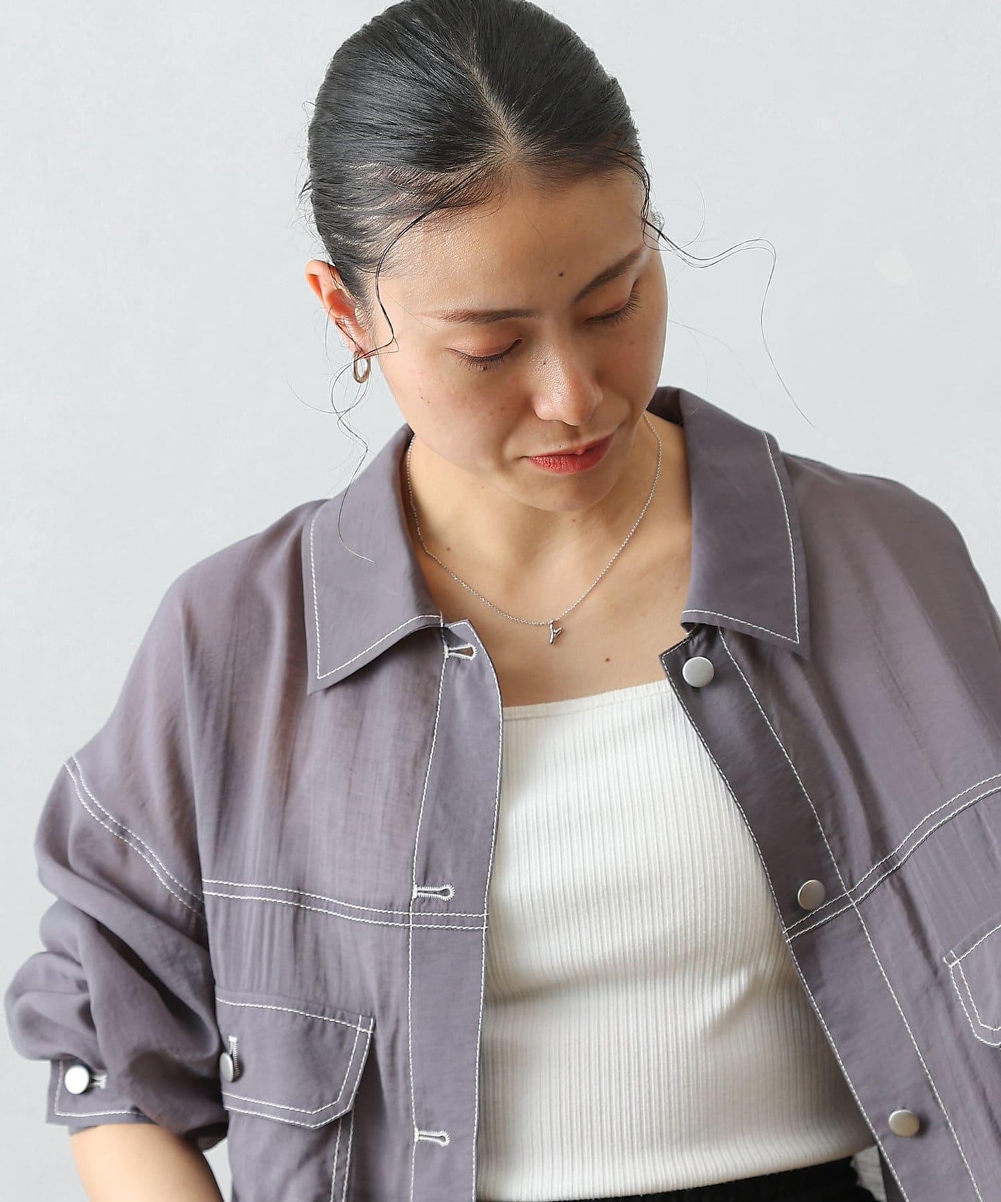基礎款一鍵式不鏽鋼耳釘