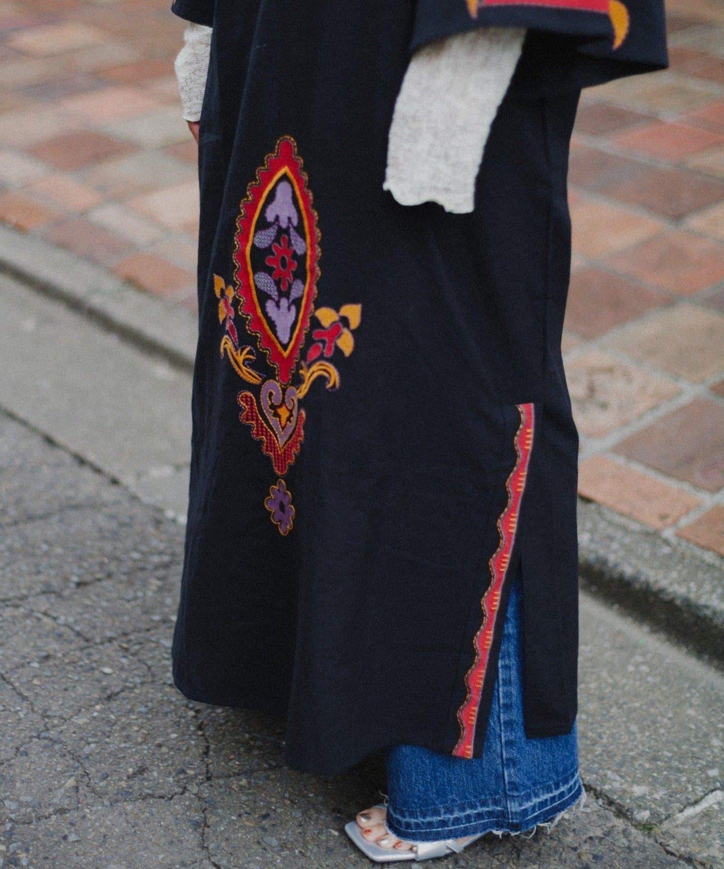 【aguni】刺繡I型連衣裙