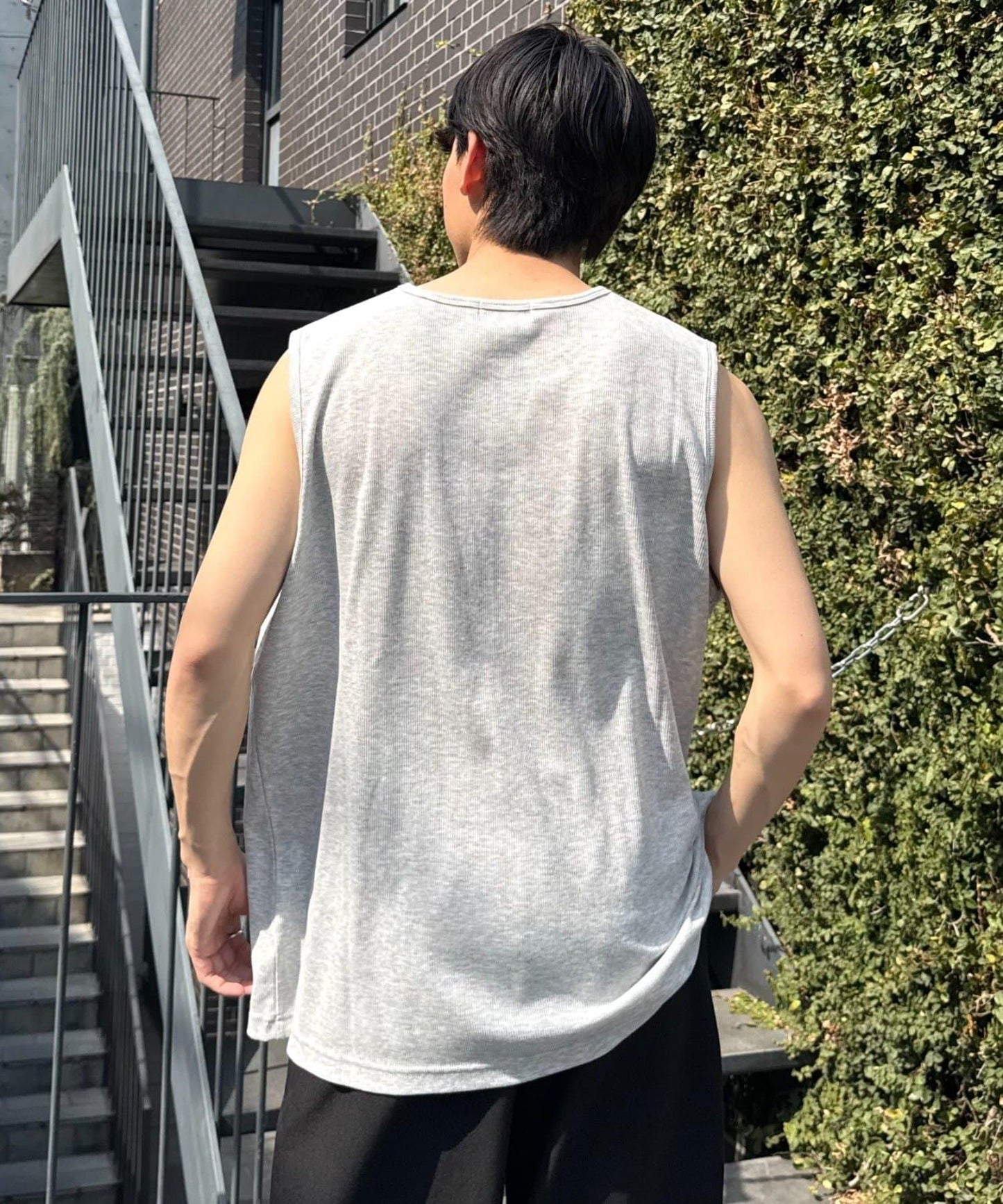 【男女通用】接觸冷感條紋無袖背心