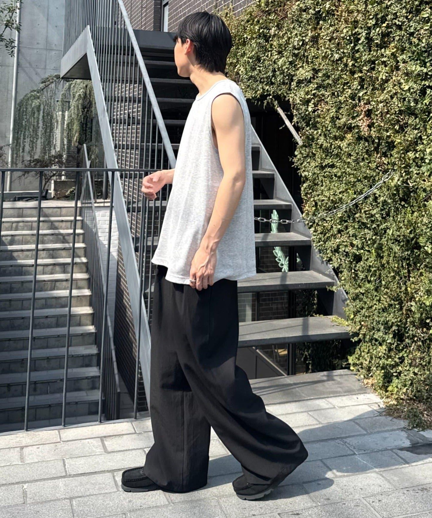 【男女通用】接觸冷感條紋無袖背心