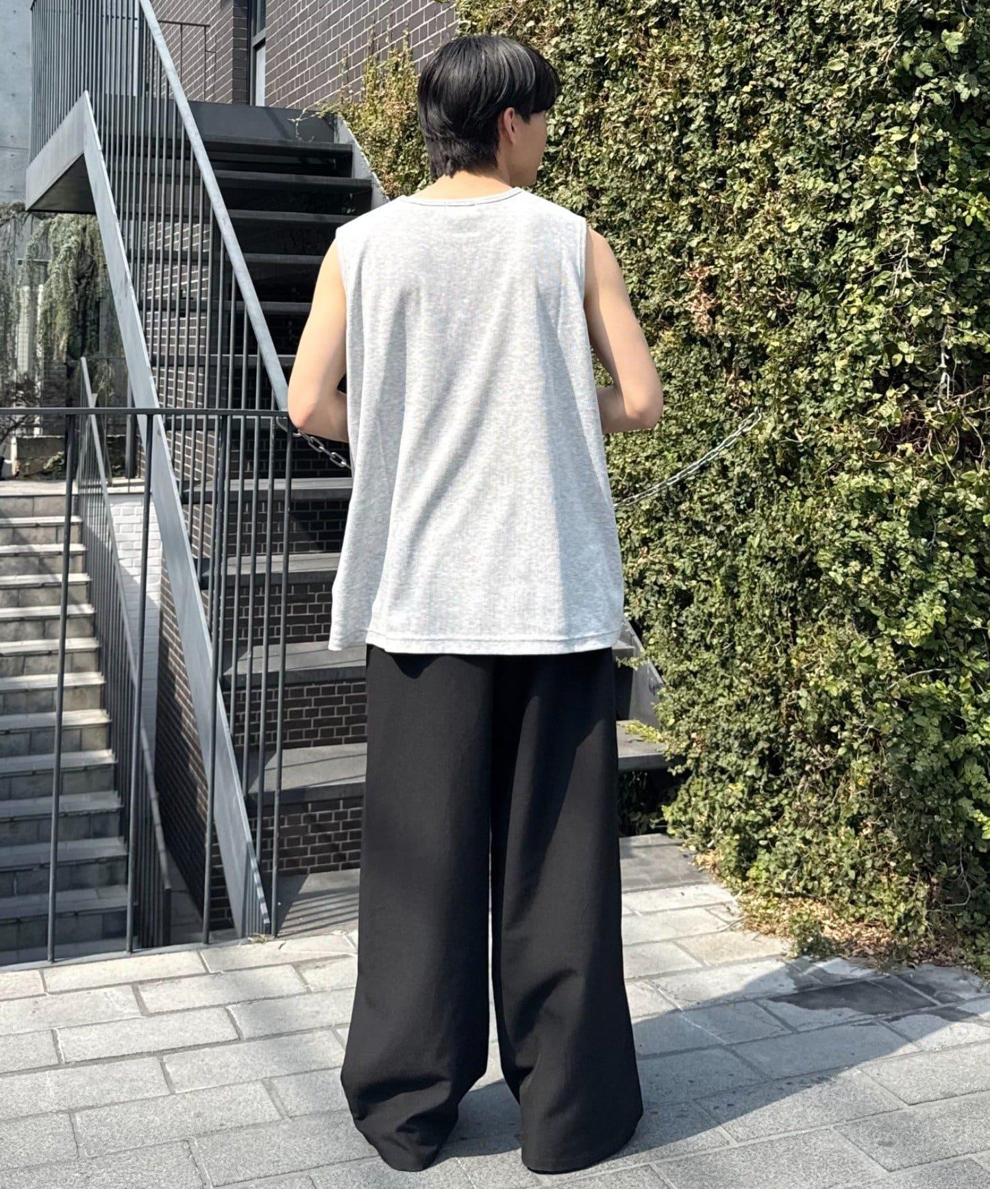 【男女通用】接觸冷感條紋無袖背心
