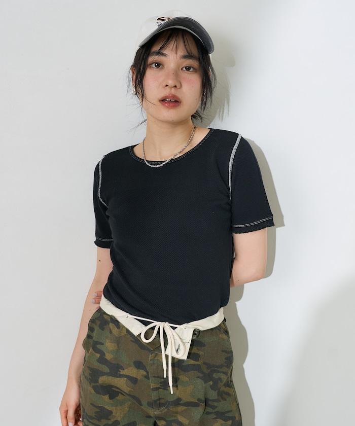 網眼短袖上衣