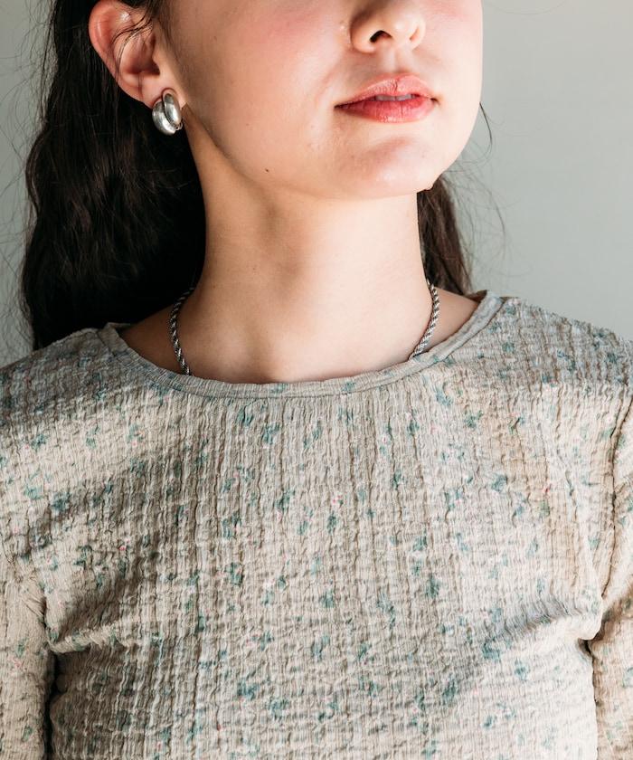 花紋 彈力 短袖上衣