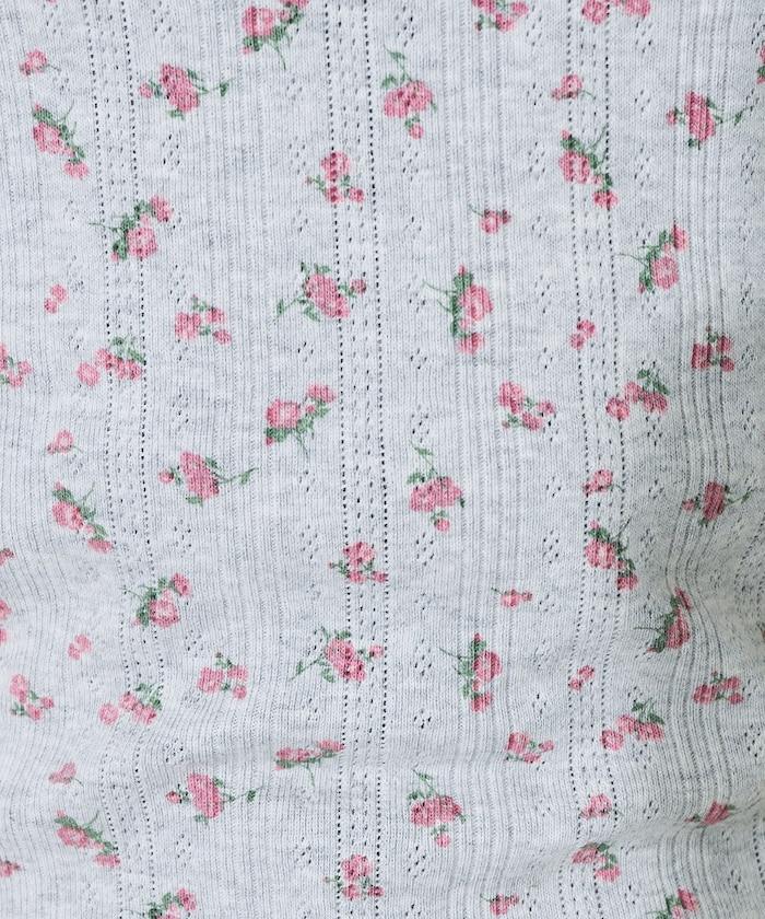 花紋針刺織物亨利T恤