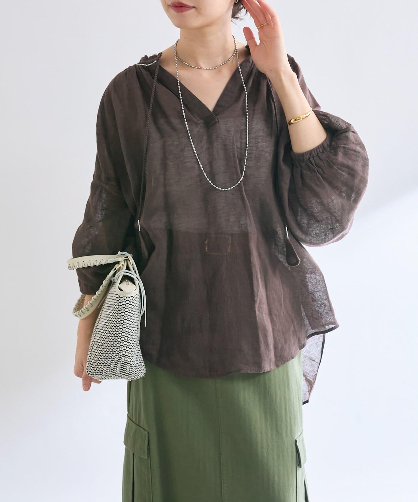 【à Nice (尼斯風)】珠片刺繡襯衫/5月下旬發貨預定
