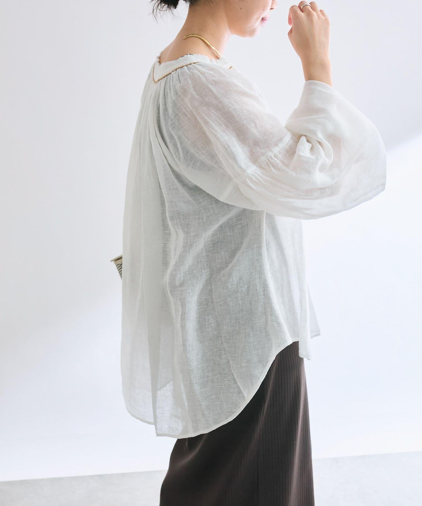 【à Nice (尼斯風)】珠片刺繡襯衫/5月下旬發貨預定