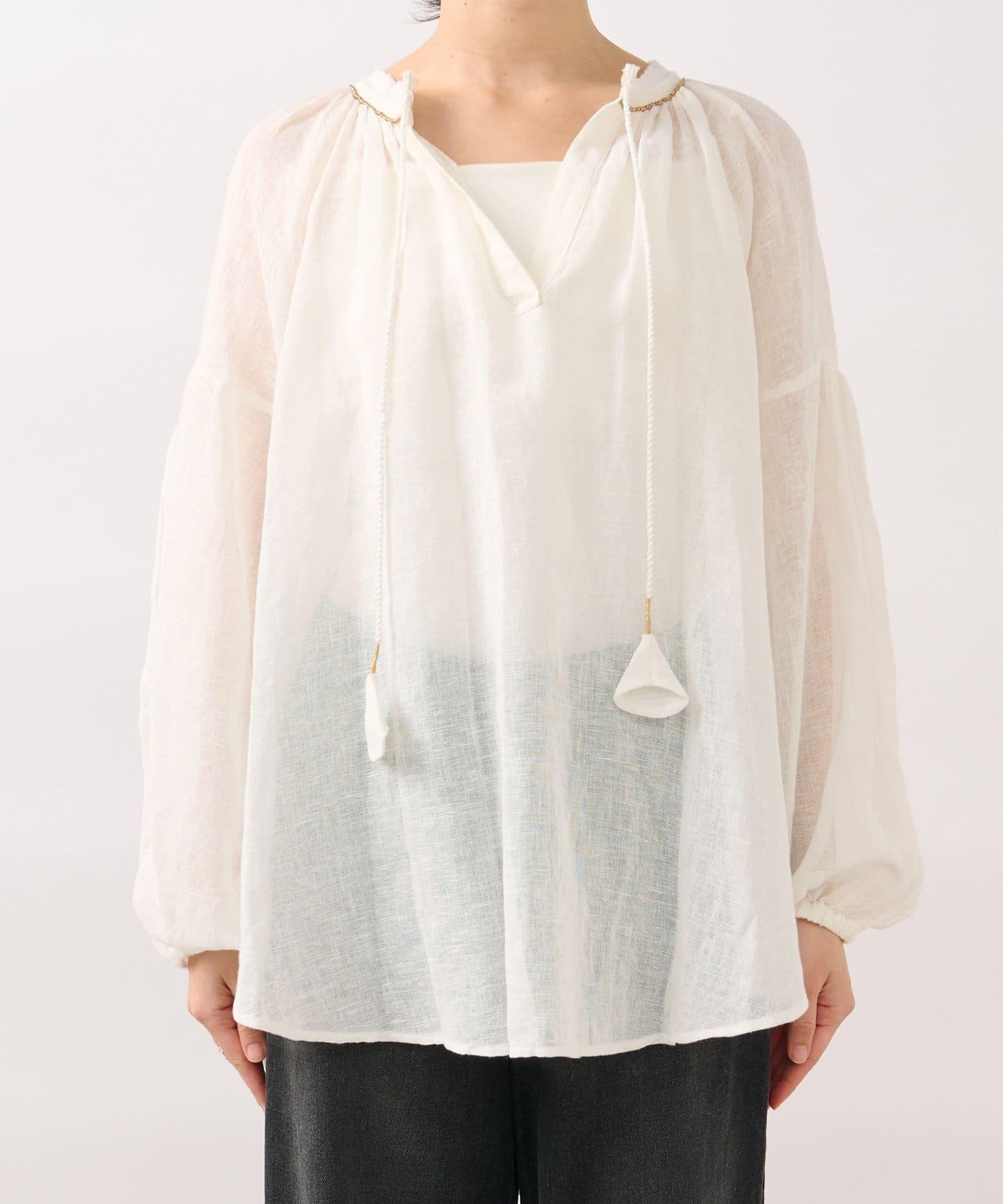 【à Nice (尼斯風)】珠片刺繡襯衫/5月下旬發貨預定