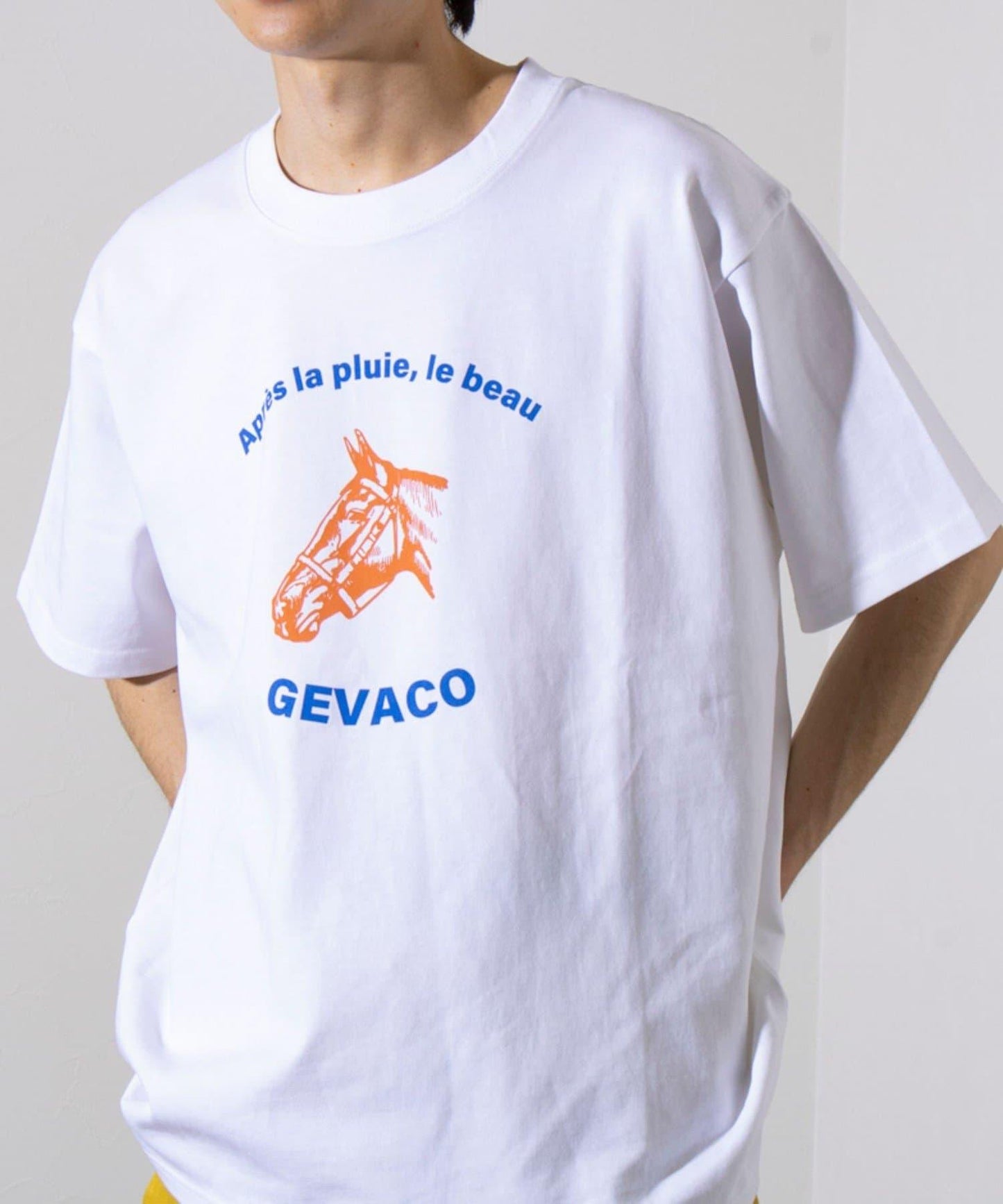 【GEVACO/ゲバコ】圖案 短袖印花 圓領T恤