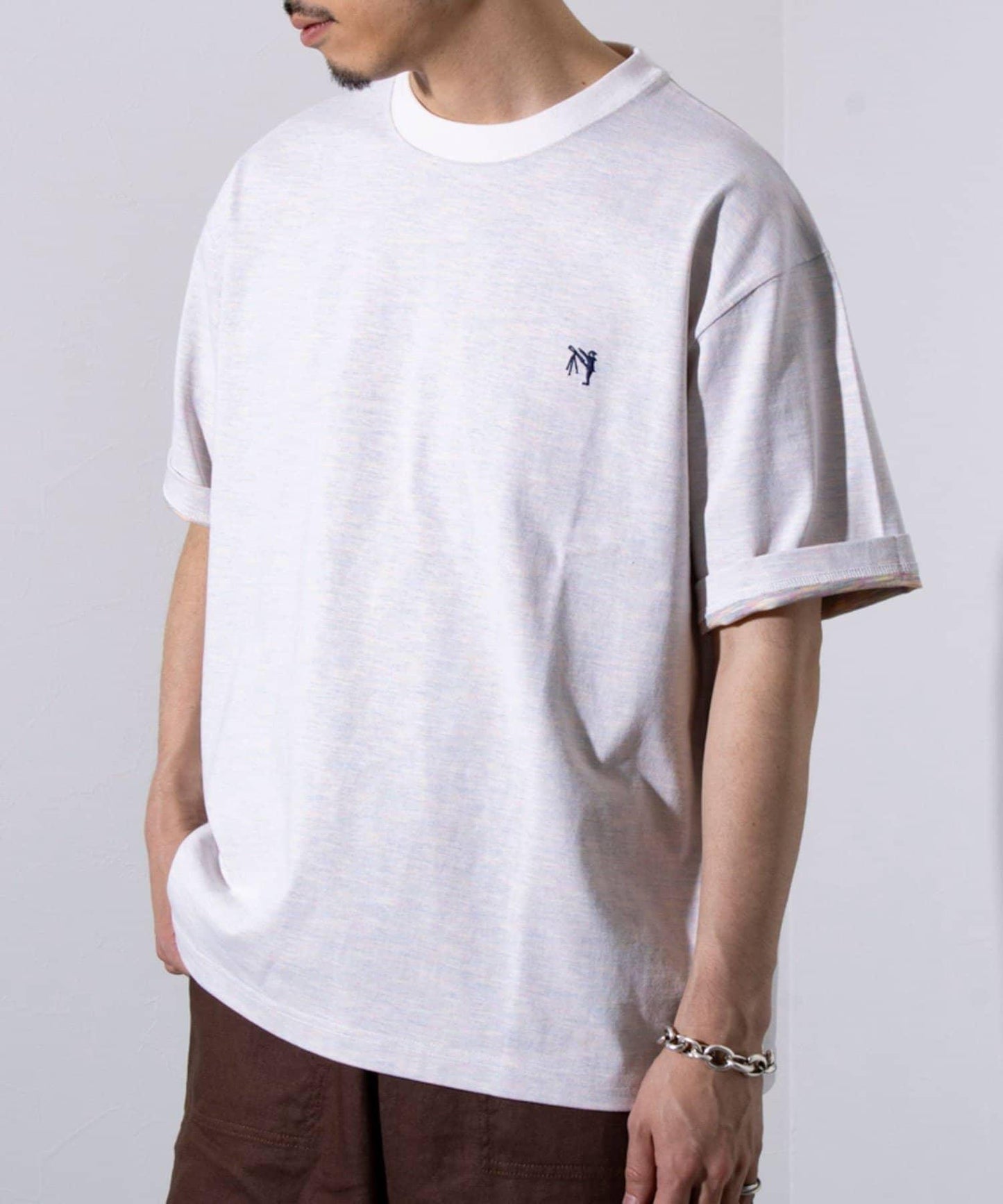 【GLOSTER】BOY BACK FANCY 內襯配色 短袖T