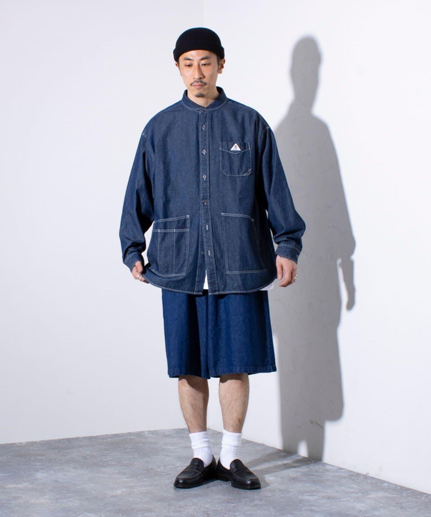 【GLOSTER/格洛斯特】8盎司牛仔布 寬鬆短褲 半褲