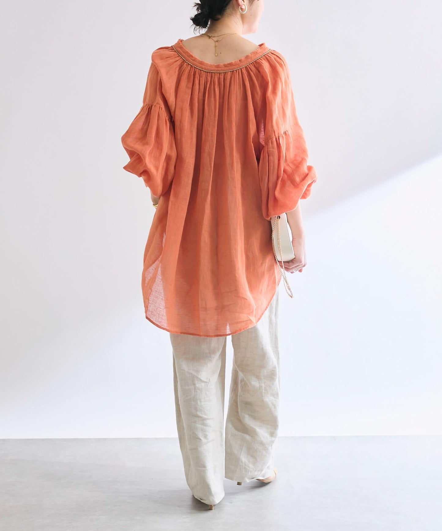 【à Nice (尼斯風)】珠片刺繡襯衫/5月下旬發貨預定