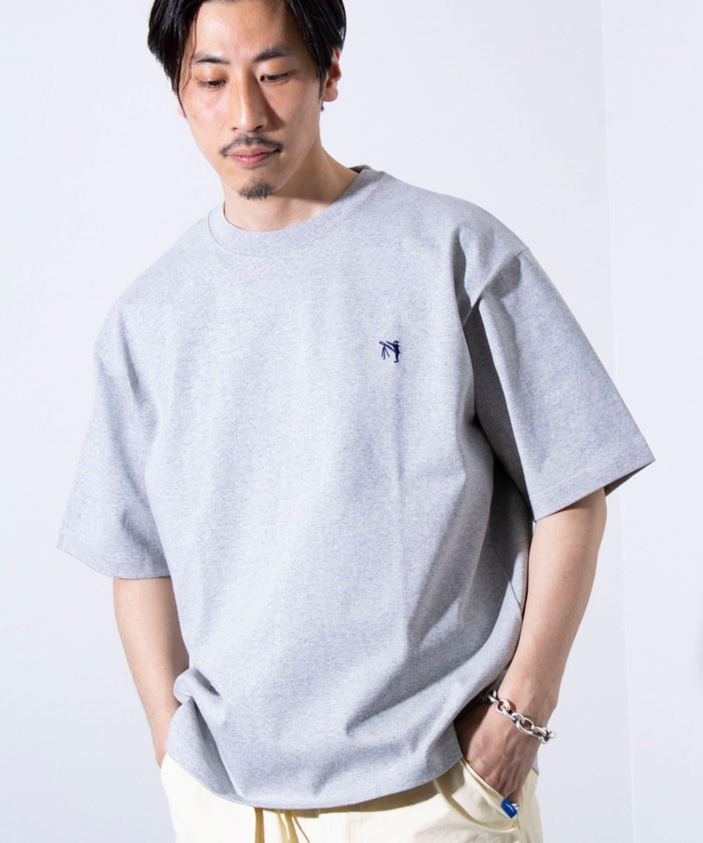 【GLOSTER】BOY BACK FANCY 內襯配色 短袖T