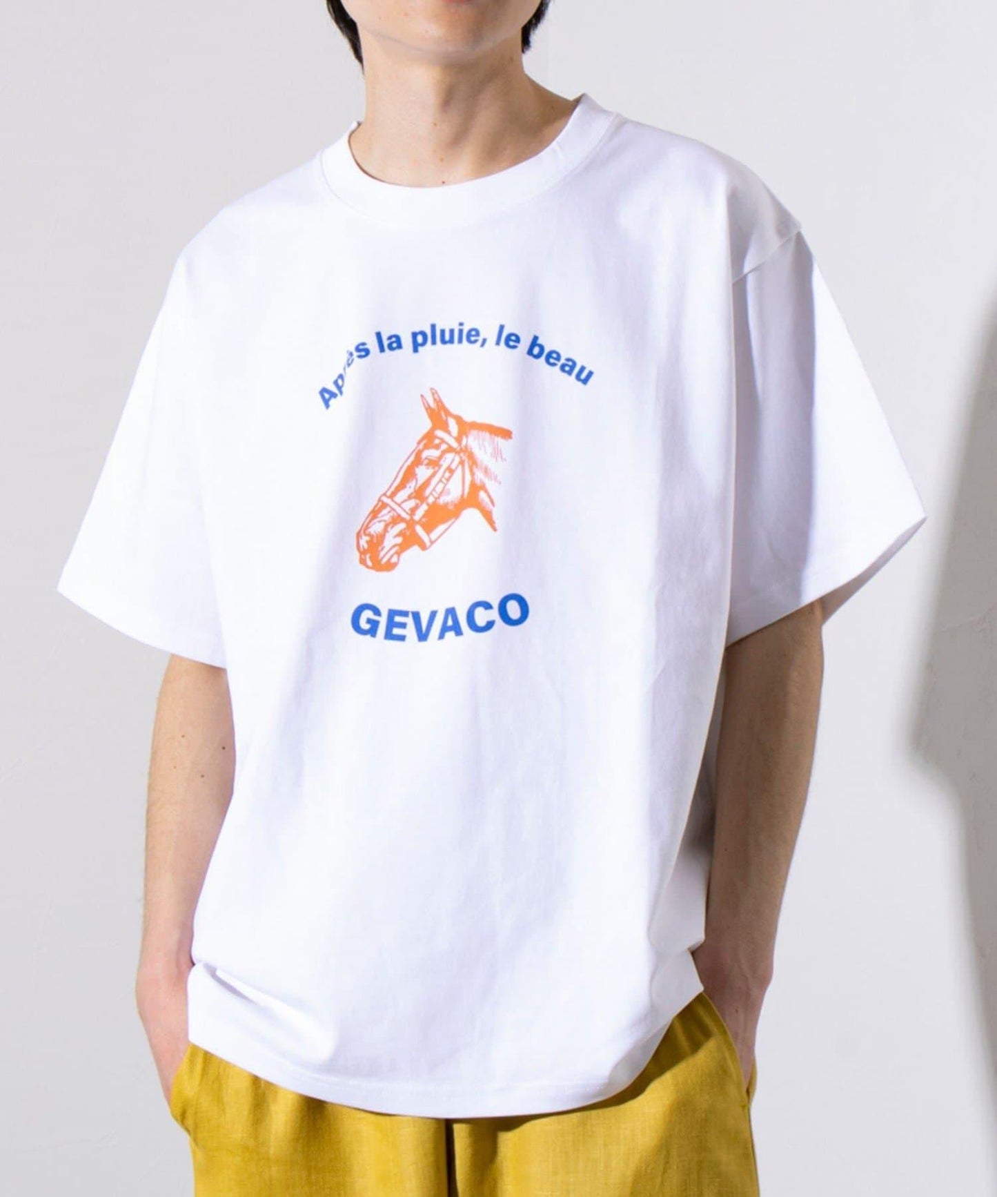 【GEVACO/ゲバコ】圖案 短袖印花 圓領T恤