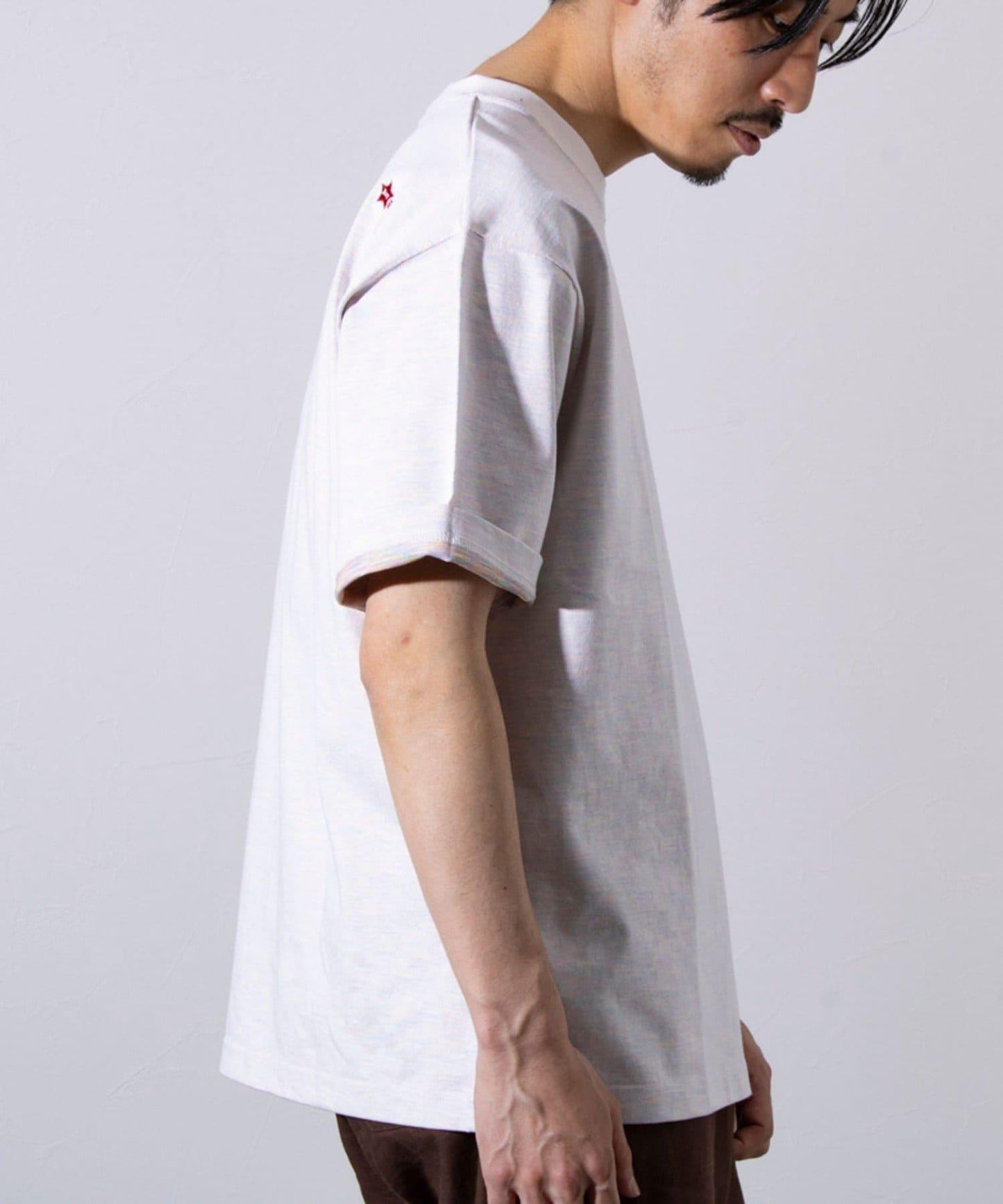 【GLOSTER】BOY BACK FANCY 內襯配色 短袖T