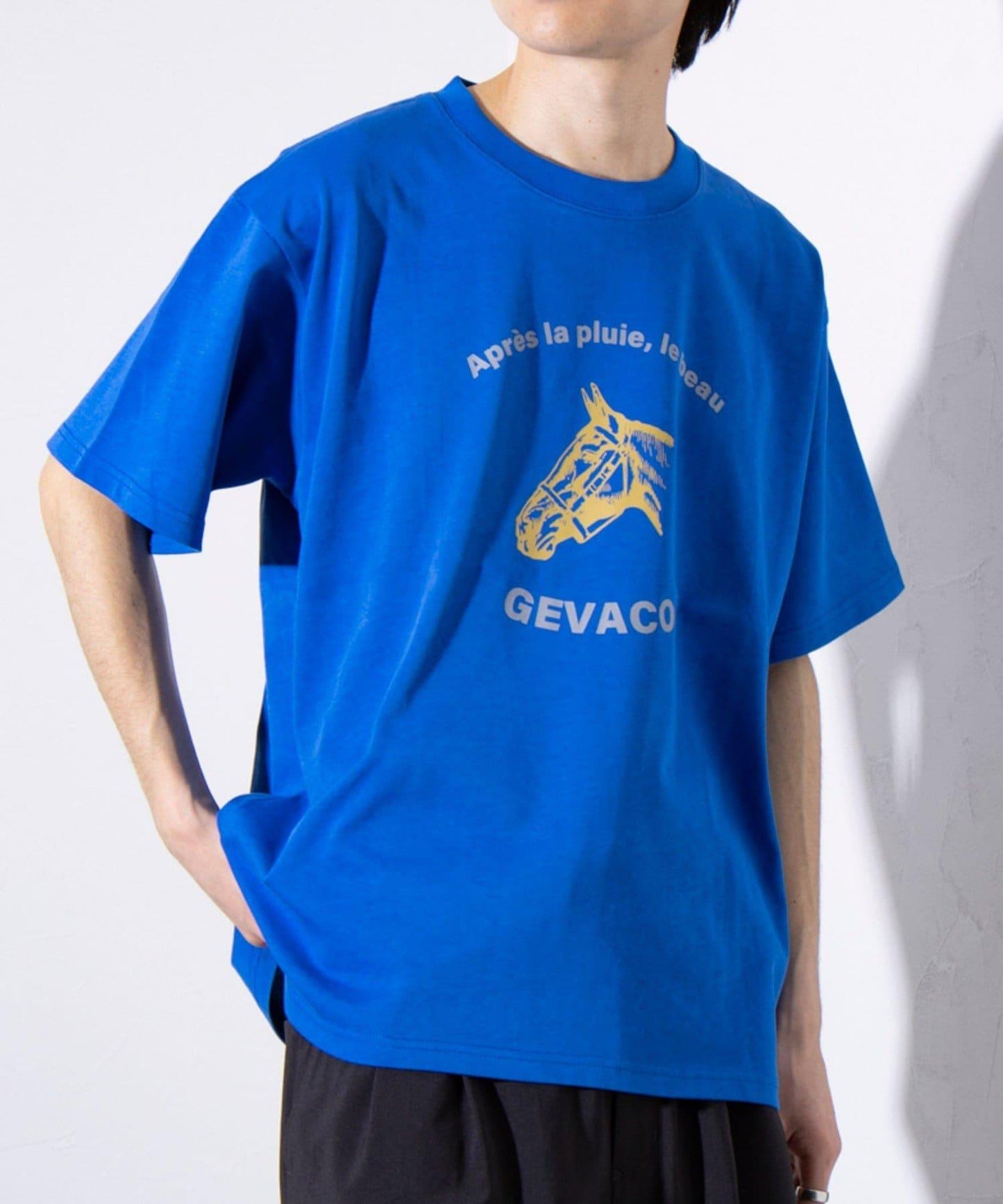 【GEVACO/ゲバコ】圖案 短袖印花 圓領T恤