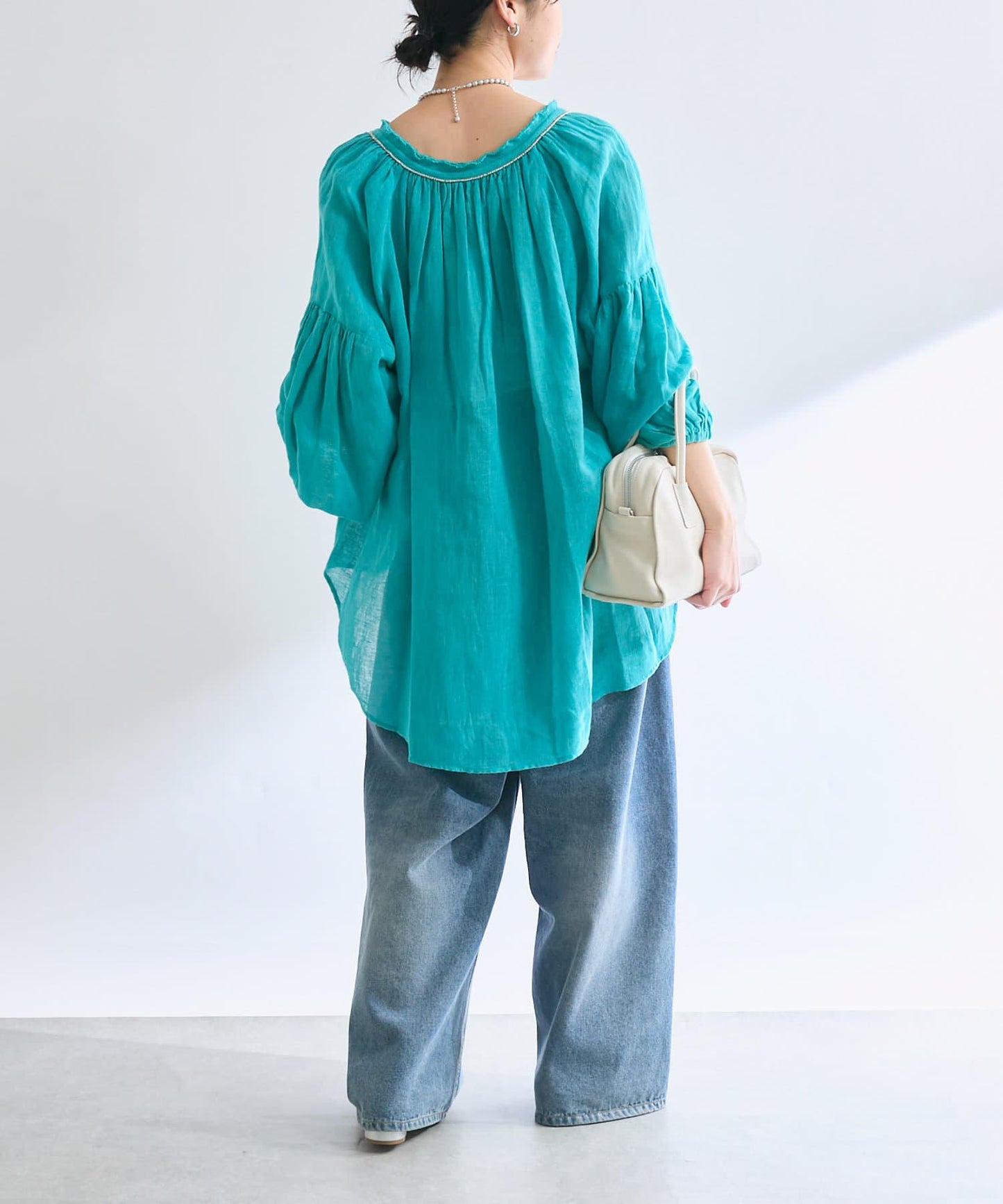 【à Nice (尼斯風)】珠片刺繡襯衫/5月下旬發貨預定