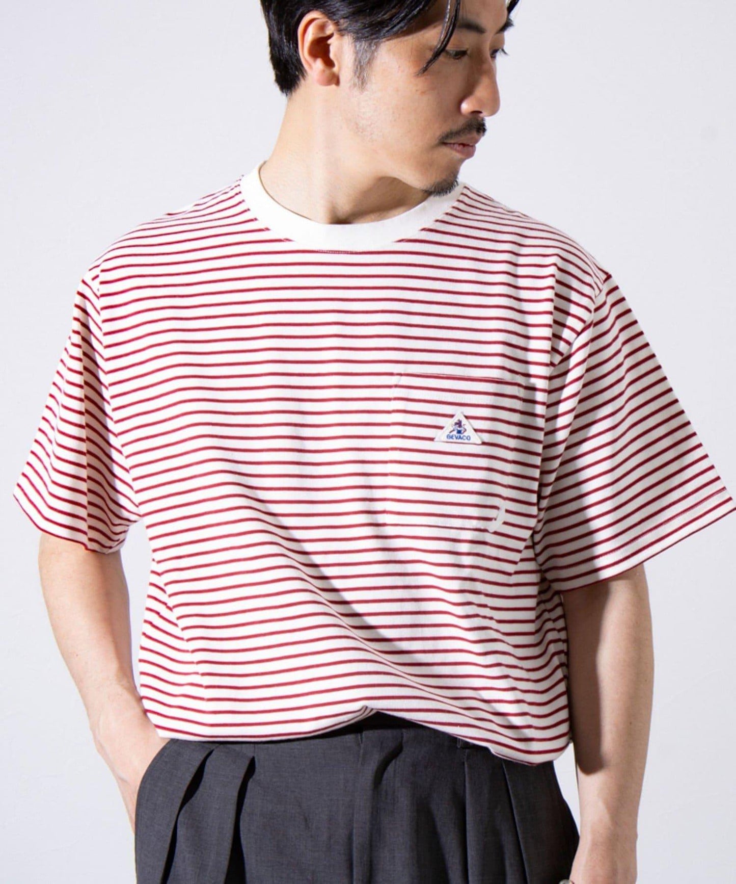 【GEVACO/蓋巴科】緊身T恤 基礎圓領 短袖T-shirt
