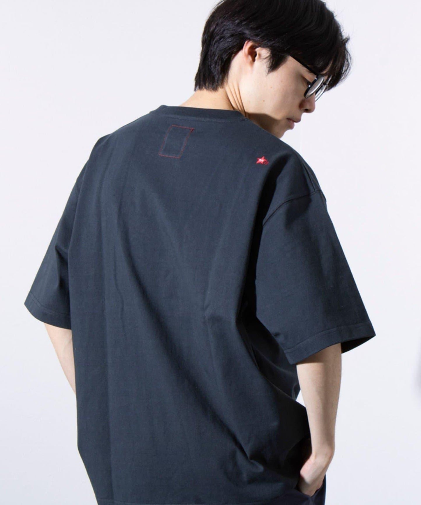 【GLOSTER】BOY BACK FANCY 內襯配色 短袖T