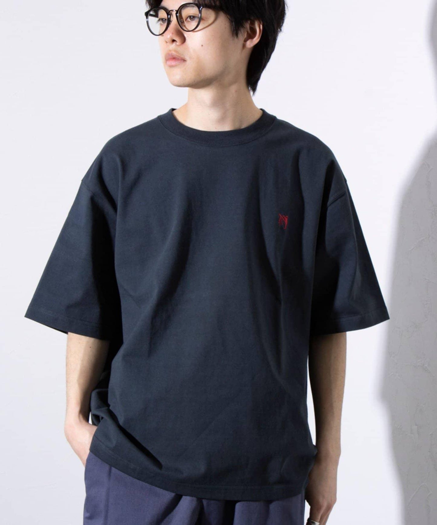 【GLOSTER】BOY BACK FANCY 內襯配色 短袖T