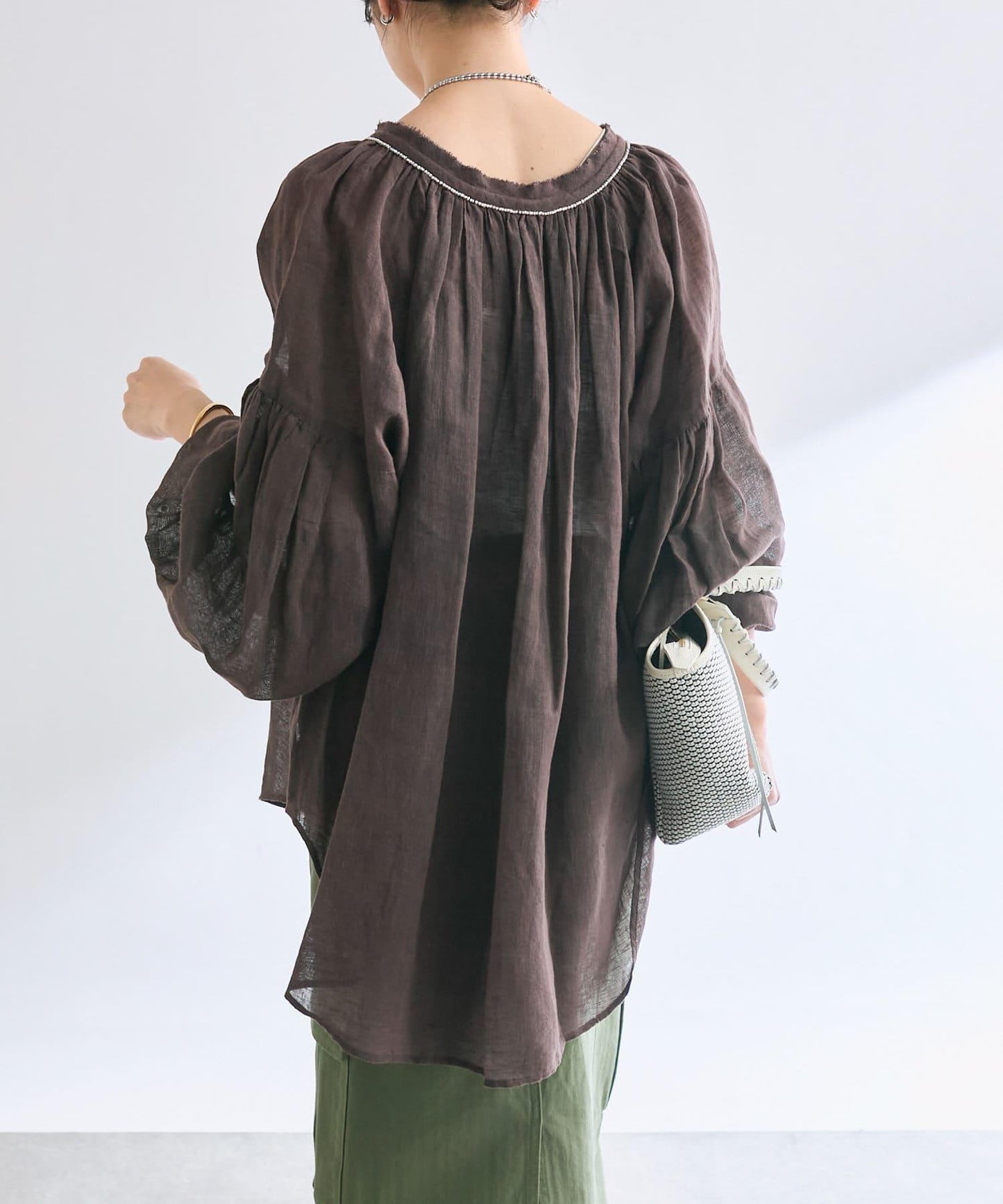 【à Nice (尼斯風)】珠片刺繡襯衫/5月下旬發貨預定