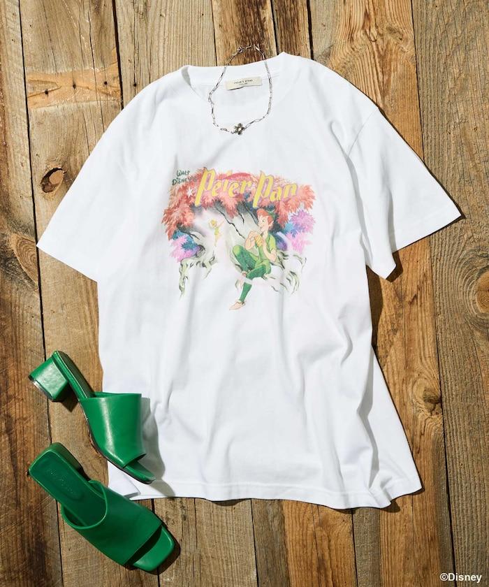 【迪士尼 〖彼得·潘〗】大字印花T恤